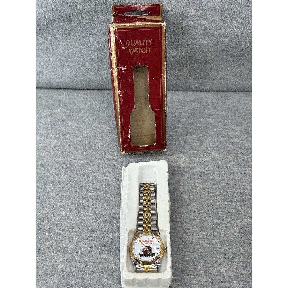 KENWORTH THE WORLD'S BEST Digital Mechanical Analog Quality Two Tone WritstWatch